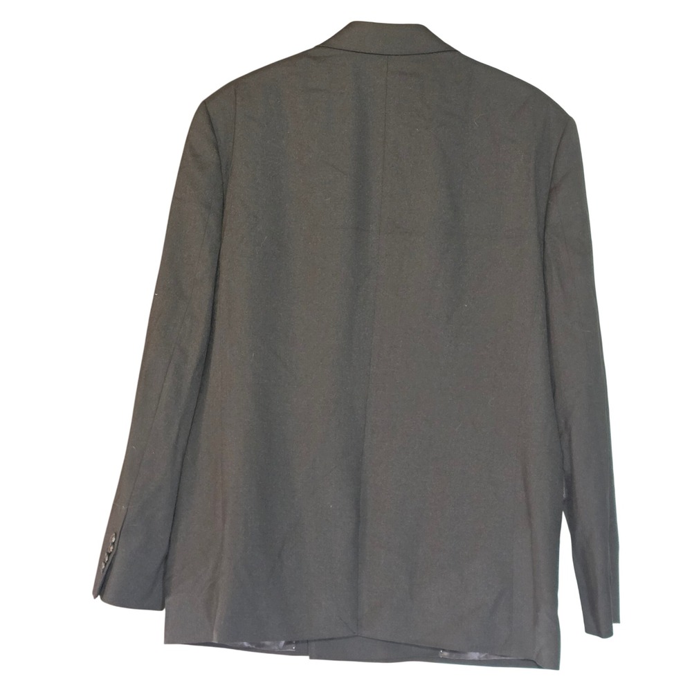 NEW Topman Mens Double Breasted Peak Lapel Blazer Jacket Black 38R Lightweight - Picture 2 of 7